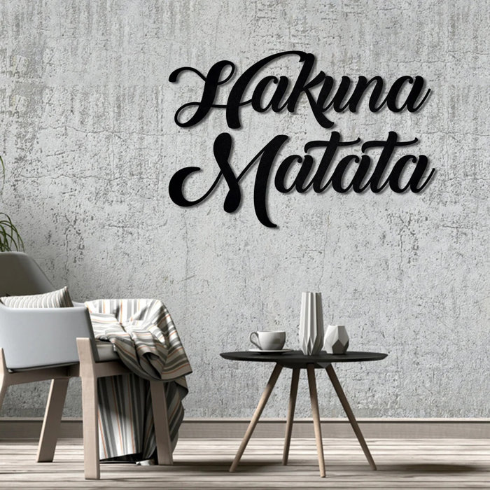 Ebern Designs 2 Piece Hakuna Matata Metal Wall Decor Set Wayfair.co.uk